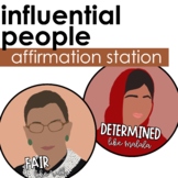 Affirmation Station with Famous Diverse People - Editable