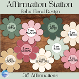 Affirmation Station | Floral Self- Love Display | Boho Cla