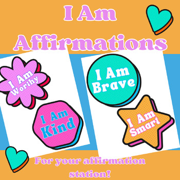 Preview of Affirmation Station “I Am” Statements