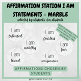 Affirmation Station - Marble I AM Statements