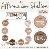 Affirmation Station | OMBRE NEUTRALS | EDITABLE