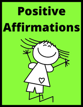 Preview of Affirmation Station Positive Cards Classroom, Mirror, Positive Self Talk