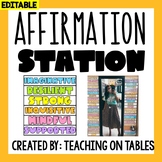Affirmation Station Positive Words | Classroom Decor