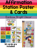 Affirmation Station Poster & Cards - Rainbow Bright Decor