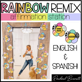 Preview of Affirmation Station // Rainbow Remix Bundle 90's retro classroom decor