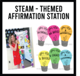 Affirmation Station: STEAM-themed with colorful and calm c