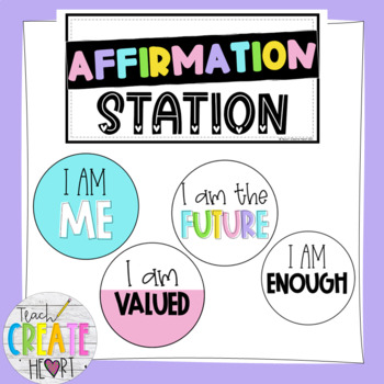 Preview of Affirmation Station | Wall or Mirror