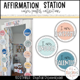 Affirmation Station for Class | Pastel Classroom Decor | P