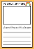 Affirmation Tracing and Drawing Worksheets