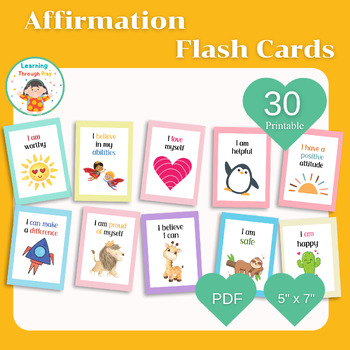 Preview of Affirmation cards,Cards For Kids Printable, Positive Affirmation Cards
