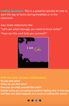 Preview of Affirmation Cards to Overcome Anxiety for Kids--Parent/Teacher Conversation Tool