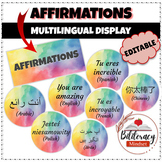 Affirmations Display - Multilingual