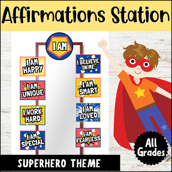 Preview of Affirmations Station - Superhero Theme