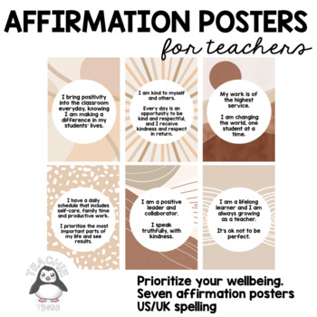Preview of Affirmations for Teachers FREEBIE