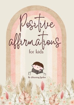 Preview of Affirmations for kids