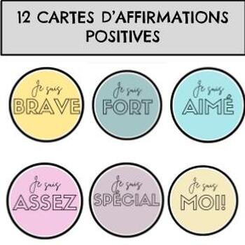 Affirmations positives (Je suis...) by Claudia Blier | TPT