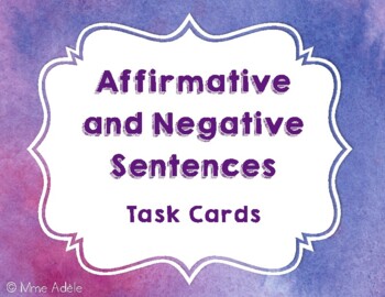 Sentences negative Negative Sentences