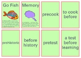 Affix Go Fish and Memory Games
