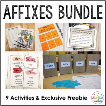 Preview of Affixes Bundle (Prefixes, Suffixes, and Root Words)