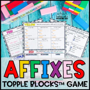 Preview of Affixes Game