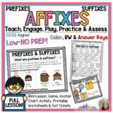 Affixes Lesson Prefixes & Suffixes | Worksheet | Activitie