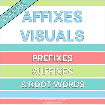 Preview of Affixes Visuals (Prefixes, Suffixes, & Roots)