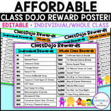 Affordable Class Dojo Individual and Whole Class Rewards P