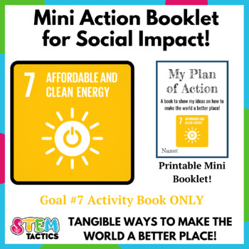 Preview of Affordable and Clean Energy (SDG 7) Take Action Mini Foldable Booklet