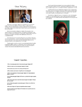 Preview of Afghan Girl, Steve McCurry Photographic Study