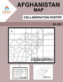 Afghanistan Map Collaboration Poster