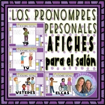 Preview of Afiches Esenciales  | LOS PRONOMBRES PERSONALES | 15 Classroom Posters