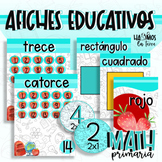 Afiches decorativos Matemática primaria | Colección Regres