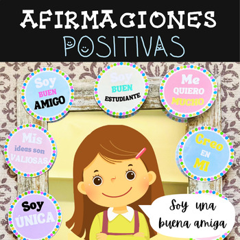 Preview of Spanish Affirmation Station- Positive Affirmation decor mirror