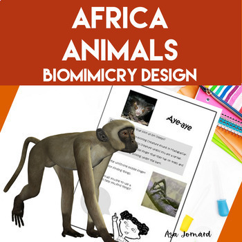 Preview of African Animals Project | Biomimicry Design Activities |  Nonfiction