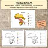 Africa Biomes Geography Science Climates Plants Animals