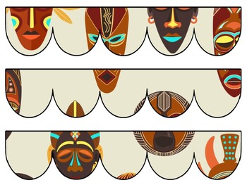 Preview of Africa Bulletin Board Decor Kit, Africa Letters