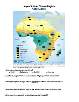Preview of Africa: Climate Zones Map