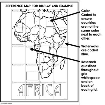 Africa Collaborative Poster, Mapping Africa Activity, Africa Research