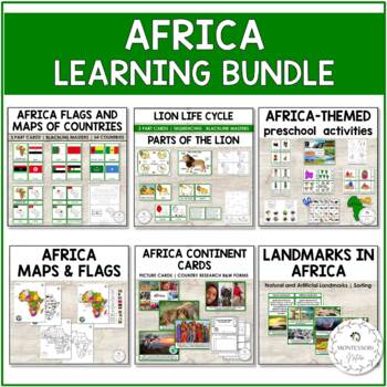 Preview of Africa Continent Bundle - Montessori