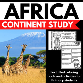 Preview of Africa Continent Study Research Project- Differentiated - Reading Comprehension