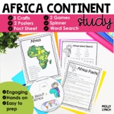 Africa Continents Study | Africa Posters, Fact Sheet, Acti