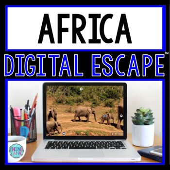 Preview of Africa DIGITAL ESCAPE ROOM for Google Drive® | Geography | Continents