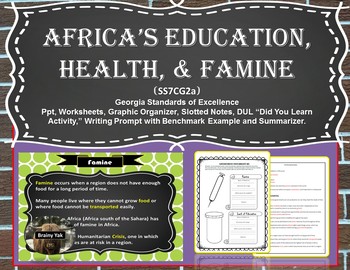 Preview of Africa: Education, Health, and Famine (SS7CG2a)