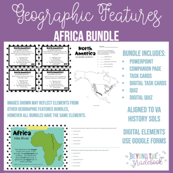 Preview of Africa Geographic Features Bundle