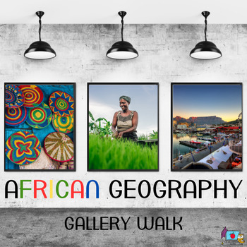 Preview of Africa Geography Gallery Walk-SS7G2,SS7G3,SS7G4 (DBQ)- No Prep!