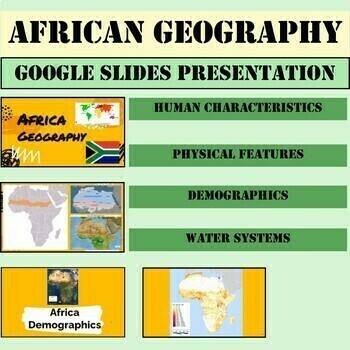 Preview of Africa Geography Google Slides Presentation