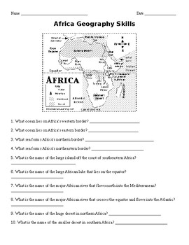 Africa Geography Skills by SS Teacher | Teachers Pay Teachers
