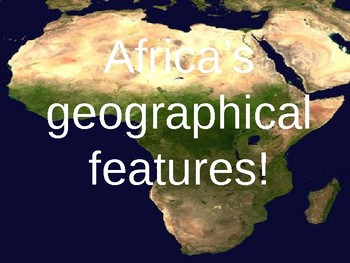 Preview of Africa Geography Unit