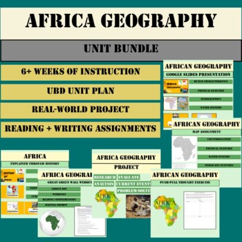 Preview of Africa Geography Unit Bundle (6+ Weeks)