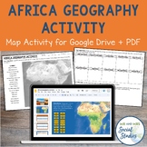 Africa Geography and Map Activities | Physical Map of Afri